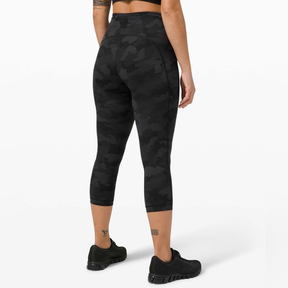 Lululemon Swift Speed High-Rise Crop 21"Heritage 365 Camo Deep Coal Multi